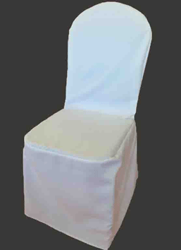 Housse blanche pour la chaise conférence